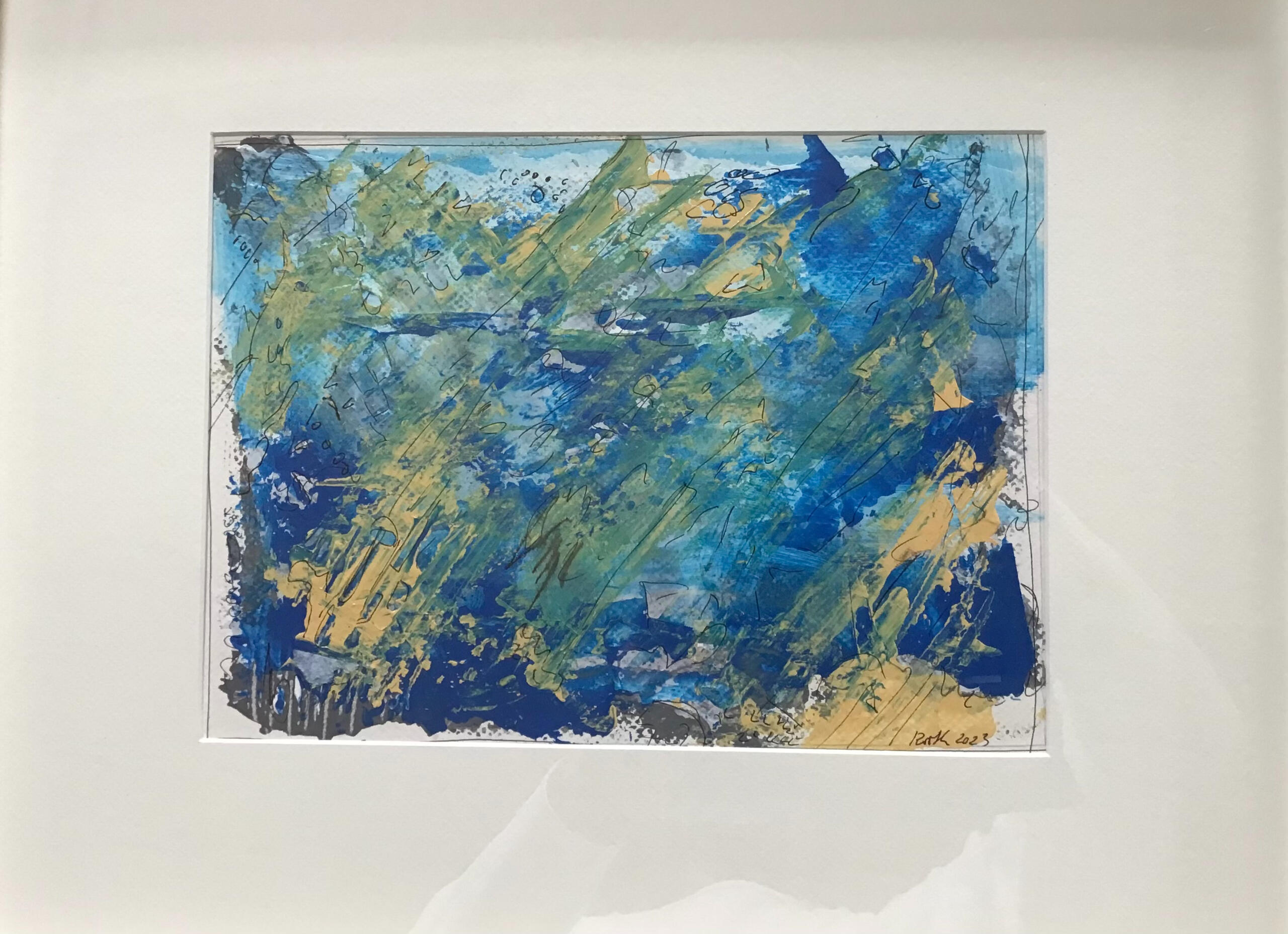 Lage, 40 x 50 with passepartout